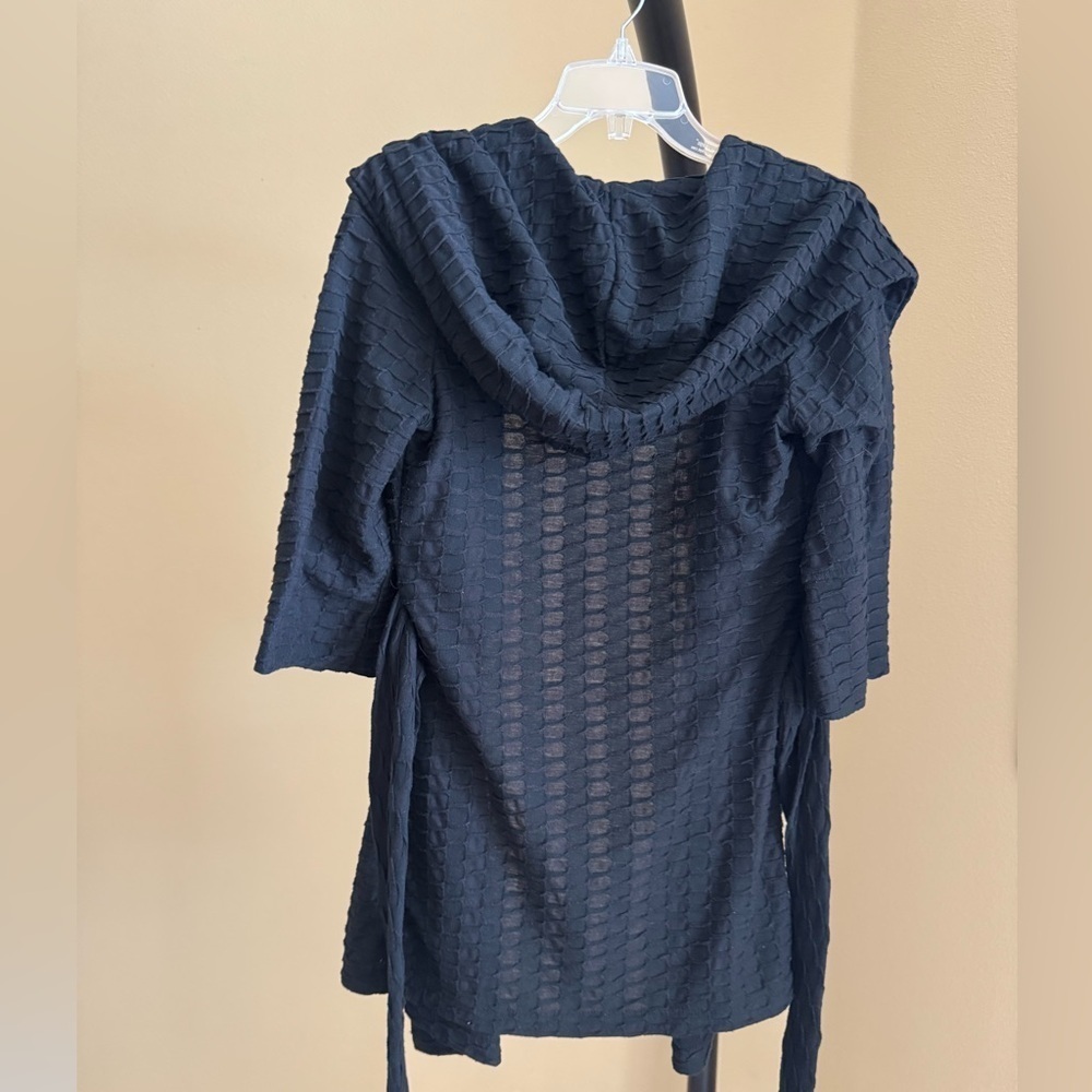Xtaren Black Open Front Cape Jacket - Picture 6 of 6